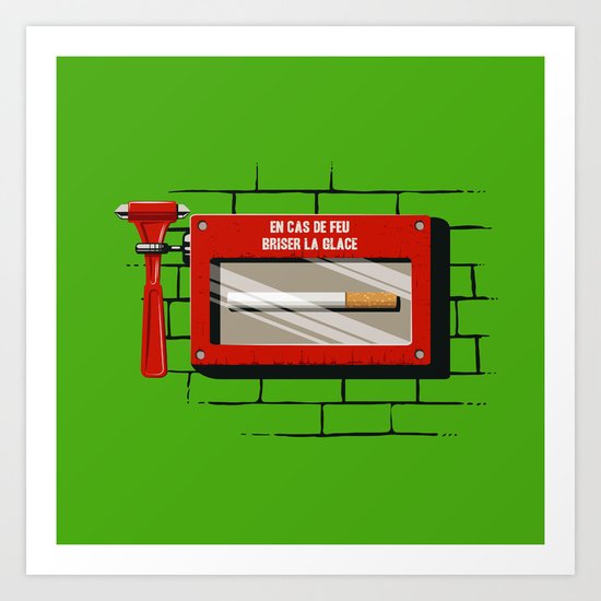 In sae of fire... Art Print