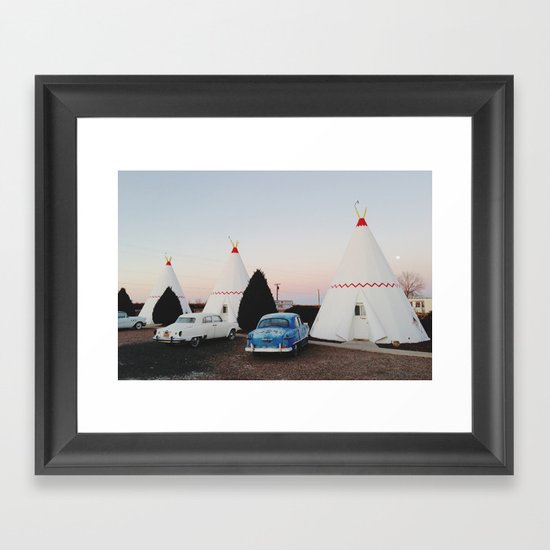 Wigwam Motel Framed Art Print