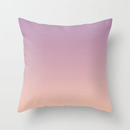 Sunset Gradient Purple Pink Peach Coral Throw Pillow