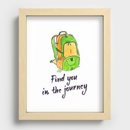 Find you in the journey Recessed Framed Print