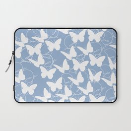 Butterflies in Flight - Sky Blue Laptop Sleeve