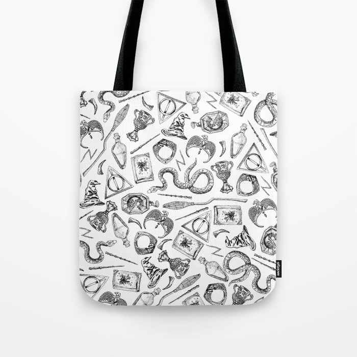 Harry Potter Horcruxes and Items Tote Bag by GorillaWolf | Society6