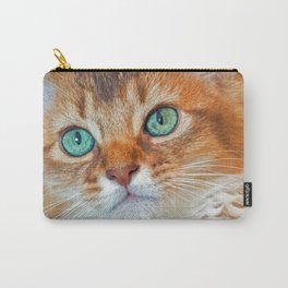 EYE CAT-CHING Carry-All Pouch | Cute, Catseyes, Kittens, Cats, Catbreeds, Sorrel, Color, Longhairedcats, Kitties, Fun 
