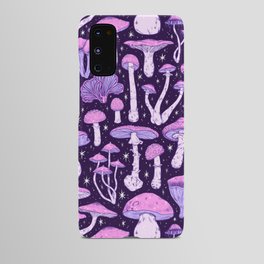 Deadly Mushrooms Dark Purple Android Case