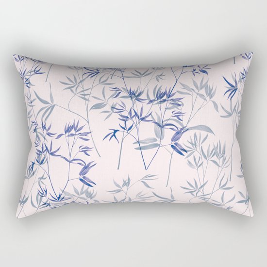 exotic blue Rectangular Pillow