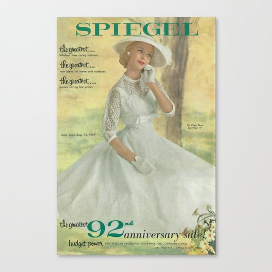 1957 Spring/Summer Catalog Cover Canvas Print