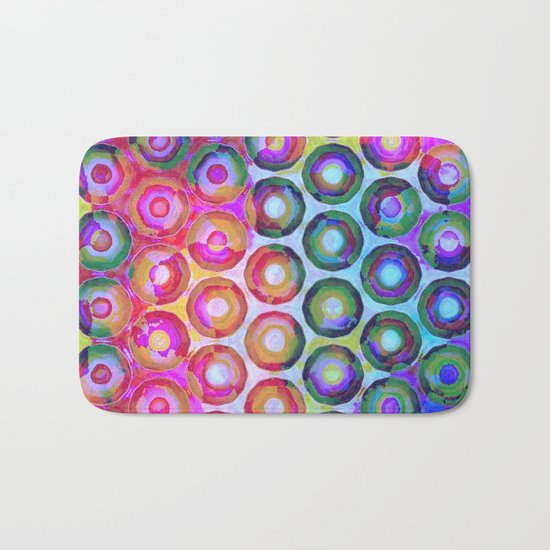 Rainbow Circle Sea Bath Mat
