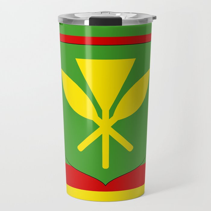 Kanaka Maoli Hawaii Flag Travel Mug