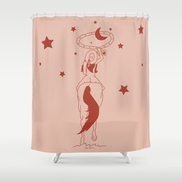 Fanny Ropes the Moon Shower Curtain