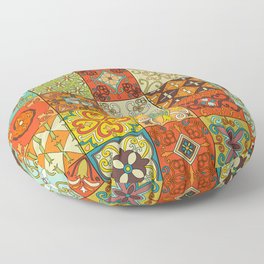 Vintage mosaic talavera ornament Floor Pillow