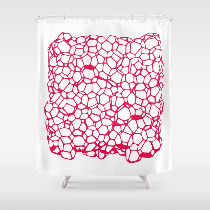 Random Foam (Cranberry's Cousin) Shower Curtain