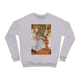 Pierre Auguste Renoir Piano Lessons 1888 Crewneck Sweatshirt