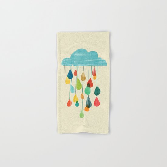 cloudy with a chance of rainbow Hand & Bath Towel