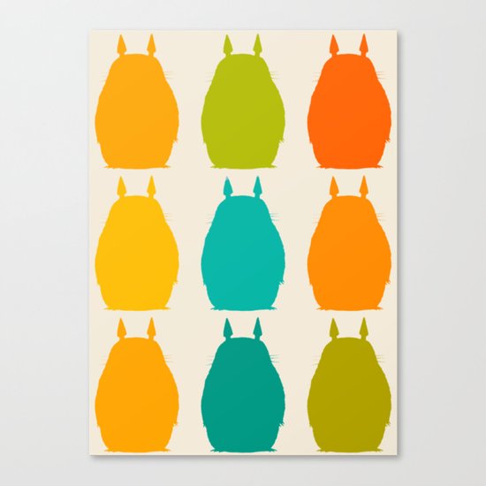 my neighbor pattern Canvas Print