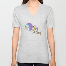 Monsta Fish V Neck T Shirt