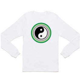Simple Yin Yang  Long Sleeve T Shirt | Happiness, Balance, Minimalist, Funky, Graphicdesign, Simple, Happy, Hippie, Minimal, Shapes 