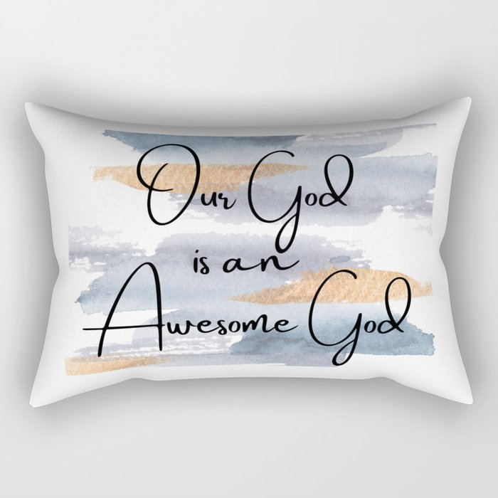 Awesome God Rectangular Pillow