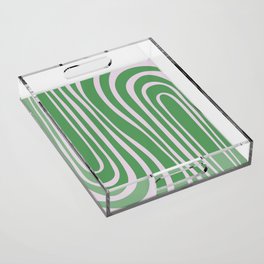 Green Algae Pond - Abstract Motif Acrylic Tray
