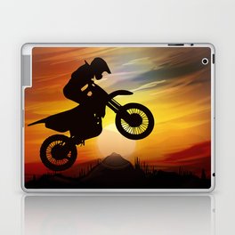 Mountain Motorcycle Adventure - Sunset Laptop Skin