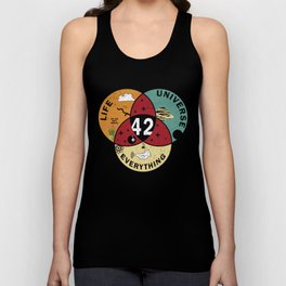 42 Answer to Life Universe and Everything Funny Vintage Tank Top