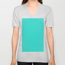 Turquoise V Neck T Shirt