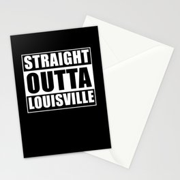 Straight Outta Louisville Stationery Card