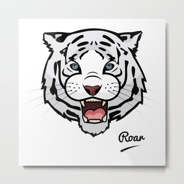 White Tiger  Metal Print