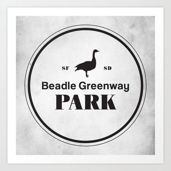 Beadle Greenway Park Art Print