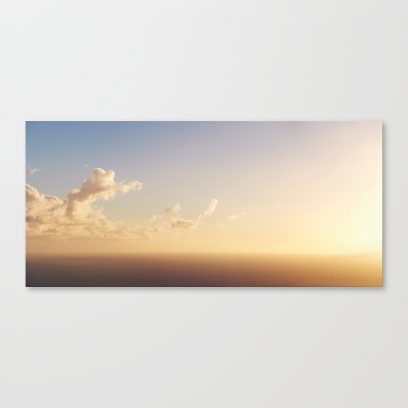 Scenic Sky Background Panorama Sunset Sky Over Water Canvas Print By Ohaniki Society6