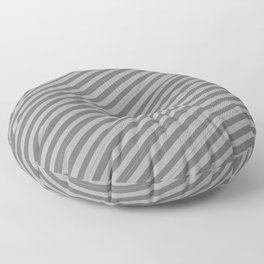 [ Thumbnail: Dark Grey and Dim Gray Colored Lined Pattern Floor Pillow ]