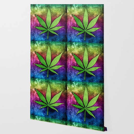 Pot Leaf Wallpaper By Epicnerd Society6