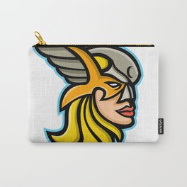 Valkyrie Warrior Mascot Carry-All Pouch | Amazon, God, Norsemythology, Viking, Valkyrja, Graphicdesign, Warrior, Icon, Femalewarrior, Norseman 