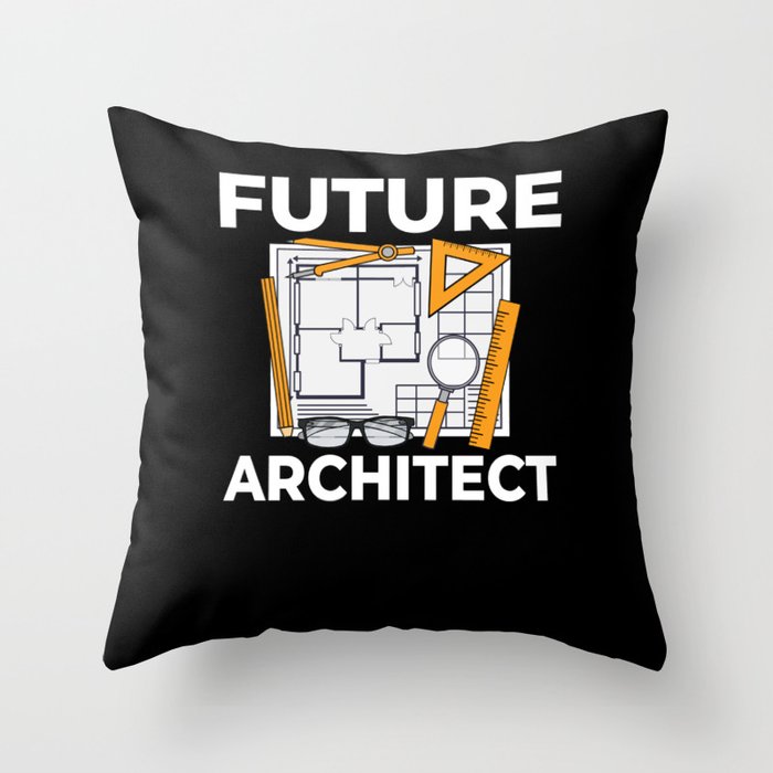 Architecture Designer Engineering House Architect Throw Pillow