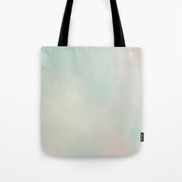 Soft Green White Tote Bag