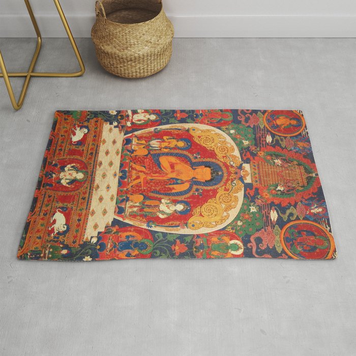 Maitreya Bodhisattva Buddhist Deity Buddha Rug