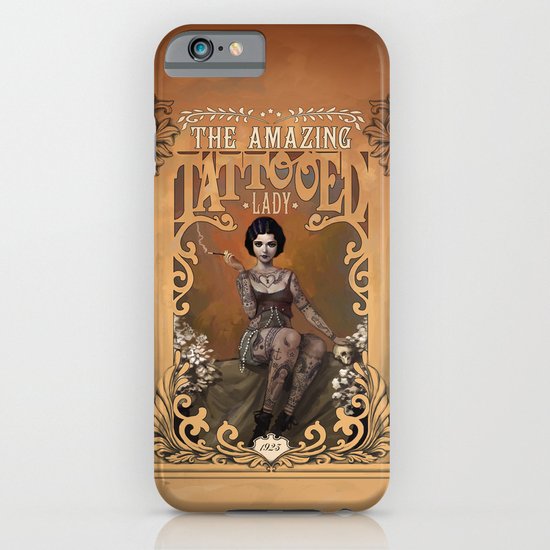 The Amazing Tattooed Lady iPhone & iPod Case
