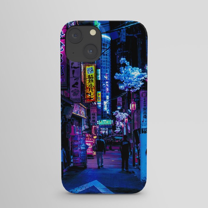 Tokyo's Moody Blue Vibes iPhone Case