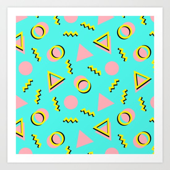 Memphis pattern 61 Art Print