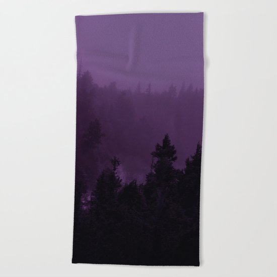 Purple Fog Beach Towel