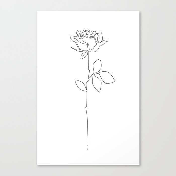 Fragile Rose Canvas Print