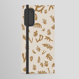 Matisse seaweed Gold yellow Android Wallet Case
