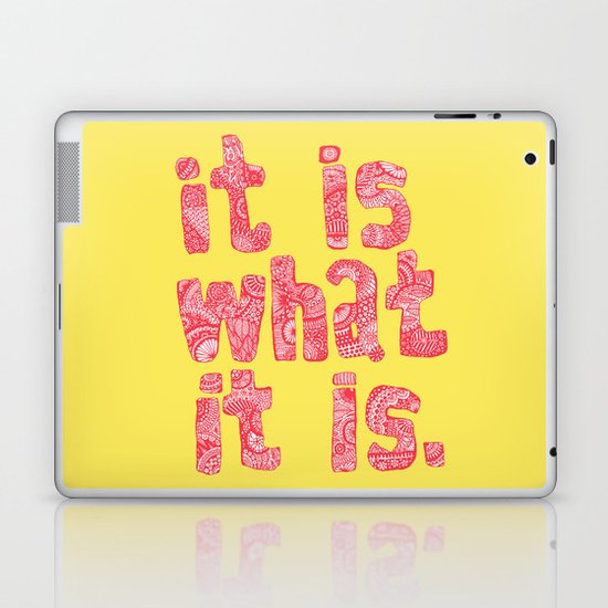 What It Is Yellow Laptop & iPad Skin