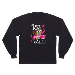 1st Grade Squad Student Back To School Long Sleeve T-shirt