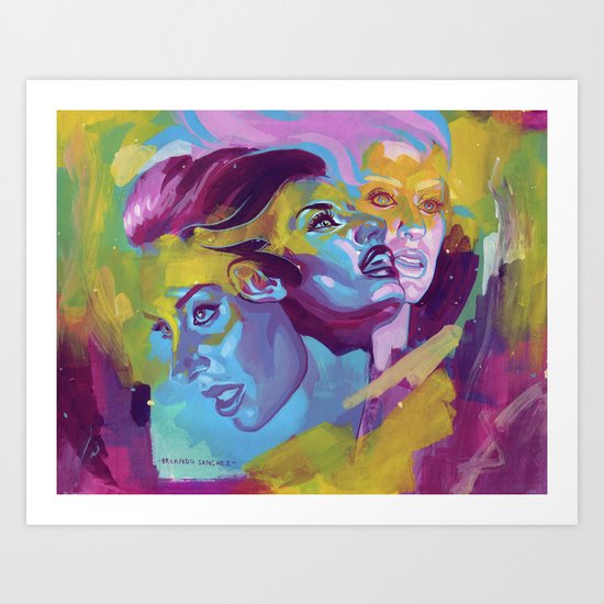 Hannah's beauty Art Print