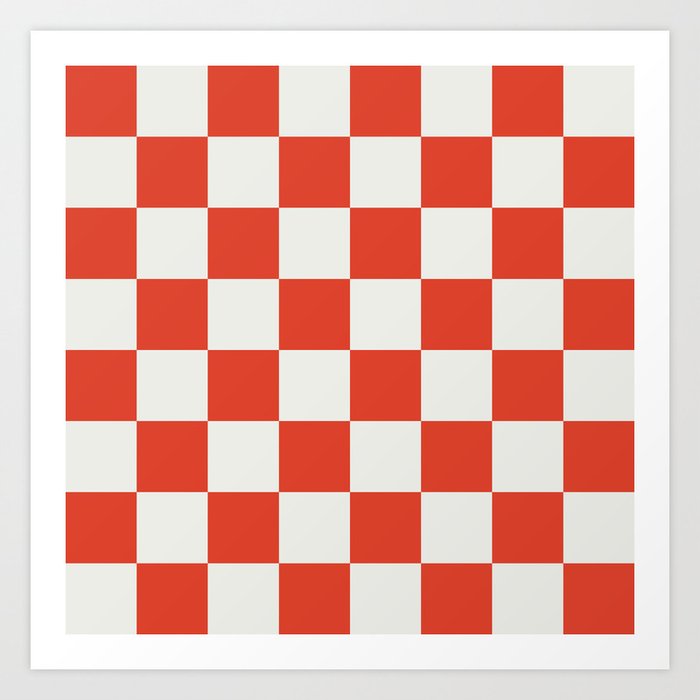 checkerboard 2 Art Print