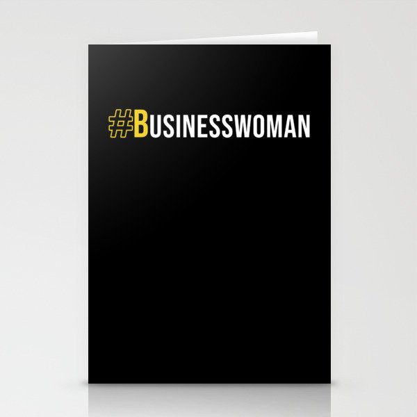 #Businesswoman Stationery Cards
