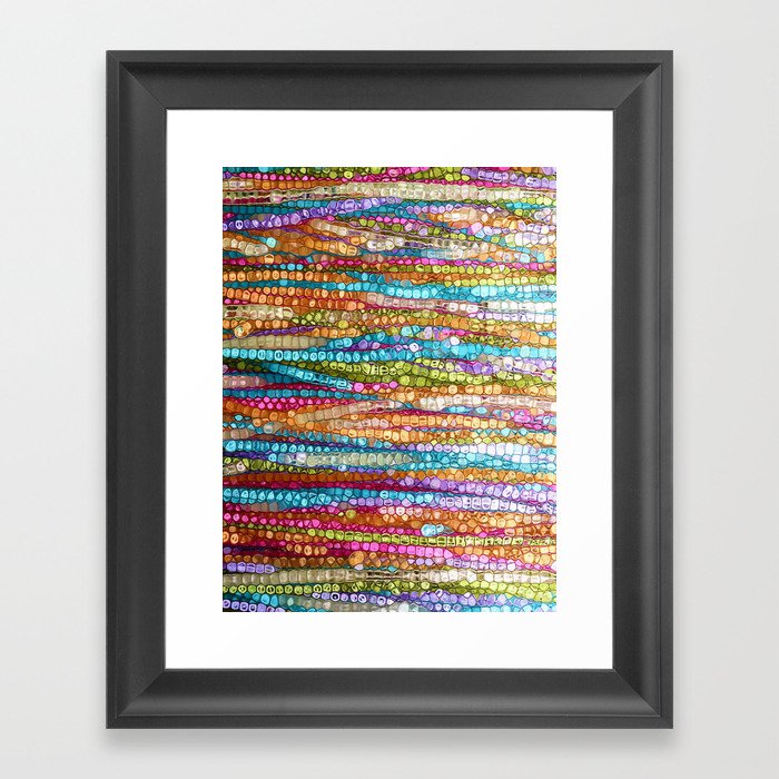 Rainbow Mosaic Framed Art Print