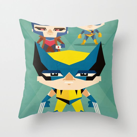 X Men fan art Throw Pillow