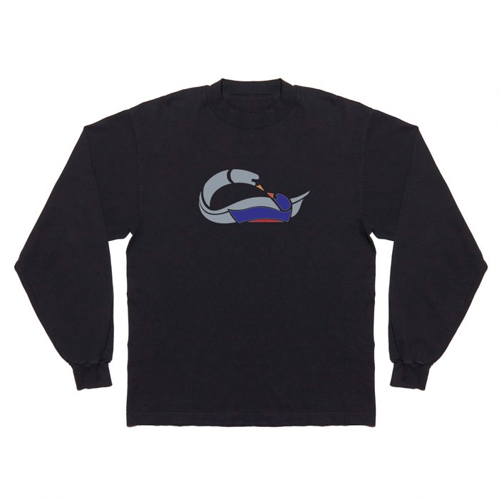 Goose&Duck Blue Long Sleeve T Shirt