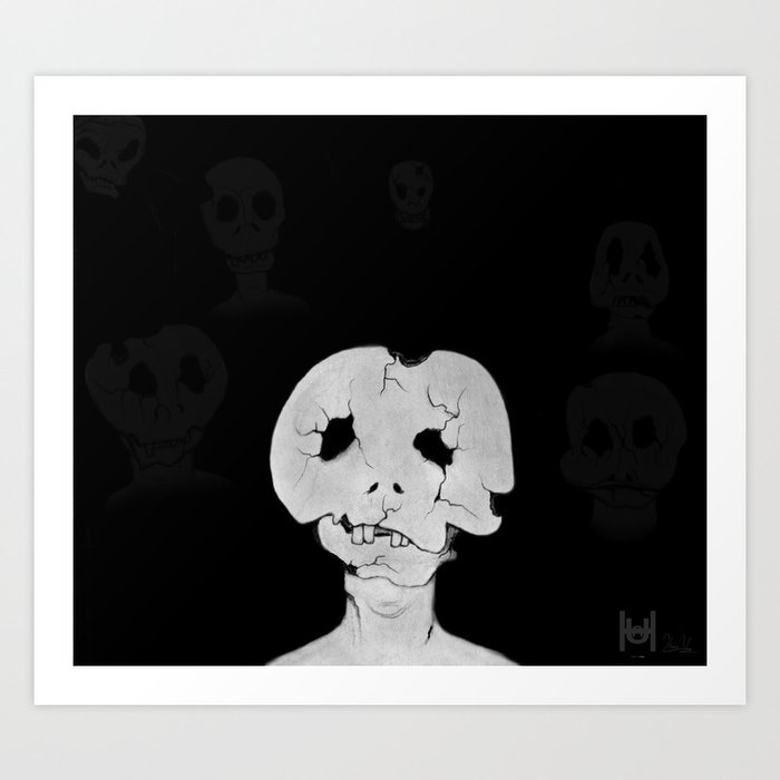 Bone Head Art Print
